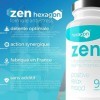 ZEN - Complexe Anti-Stress - Magnésium Bisglycinate, Passiflore, L-Tryptophane, Taurine, Vitamine B6 - Favorise la Détente - 