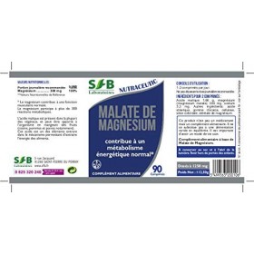 SFB Laboratoires - Malate de Magnésium - Source de Magnésium - 90 comprimés