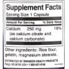 Swanson Calcium Citrate Complex 250mg - 300 Capsules | Complément Haute Absorption pour la Santé Osseuse et Musculaire