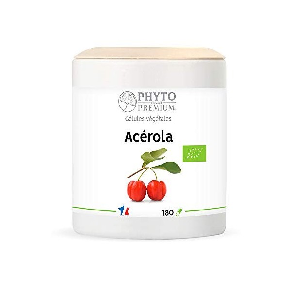 Acérola fruit - Malpighia punicifolia - 180 gélules 330 MG BIO 