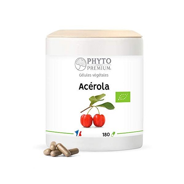 Acérola fruit - Malpighia punicifolia - 180 gélules 330 MG BIO 