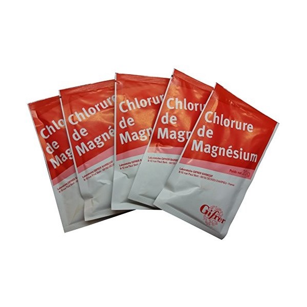 Chlorure de Magnésium 20g - Lot de 5