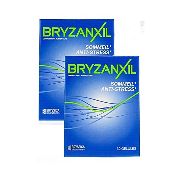 Bryzanxil - Sommeil Anti-stress - Magnesium Mélatonine - Lot de 2 Boites de 30 Gélules 2 