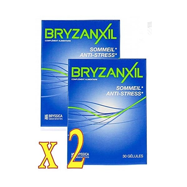 Bryzanxil - Sommeil Anti-stress - Magnesium Mélatonine - Lot de 2 Boites de 30 Gélules 2 