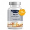 Complément Alimentaire de Fer 20mg + Vitamine C, 240 Comprimés 8 mois , Reconstituant Sanguin, Contre Fatigue Physique et l