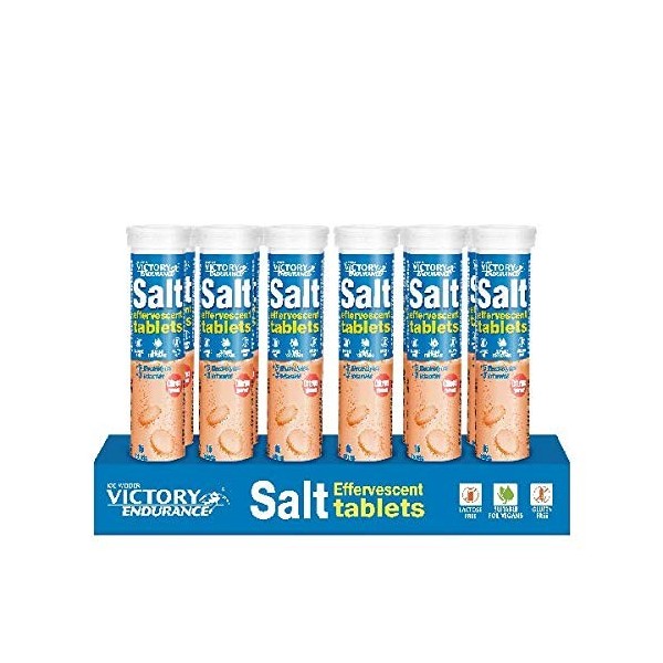 Victory Endurance Salt Effervescent Lot de 12 tubes de 15 tablettes