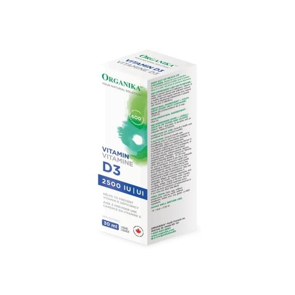 Organika Vitamin D3 Liquid 2500 Iu 30ml