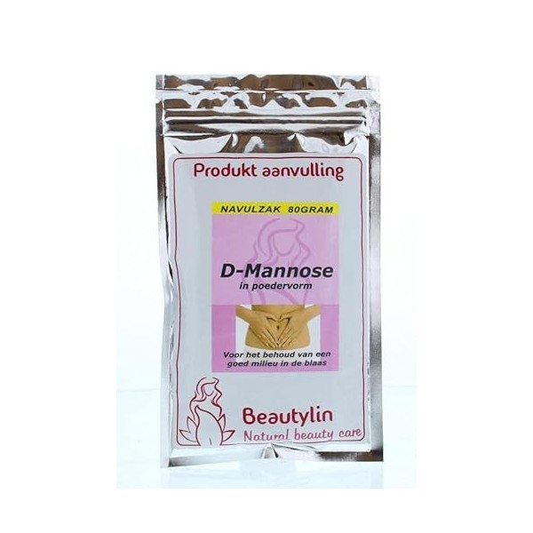 Beautylin D-Mannose Sac de recharge de poudre 0.08kg, 1 unités