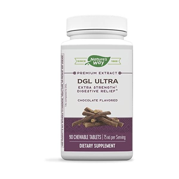 DGL Ultra, German Chocolate Flavoured, 90 Chewable Tablets