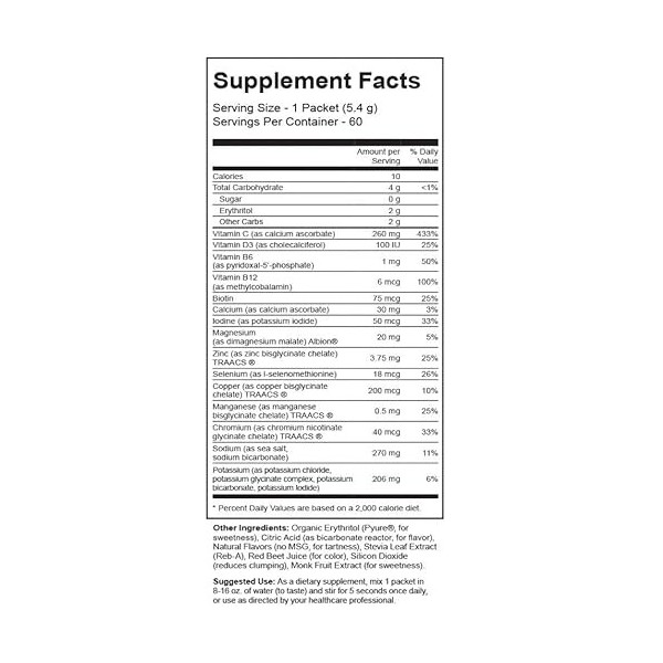 Electrolyte Supreme™ Arôme baie 60 paquets