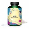 MSM VEGAN Vegavero® | 365 Gélules | 2000 mg | Soufre Organique Pur à 99,9% | Sans Additifs | Testé en Laboratoire | Douleurs 