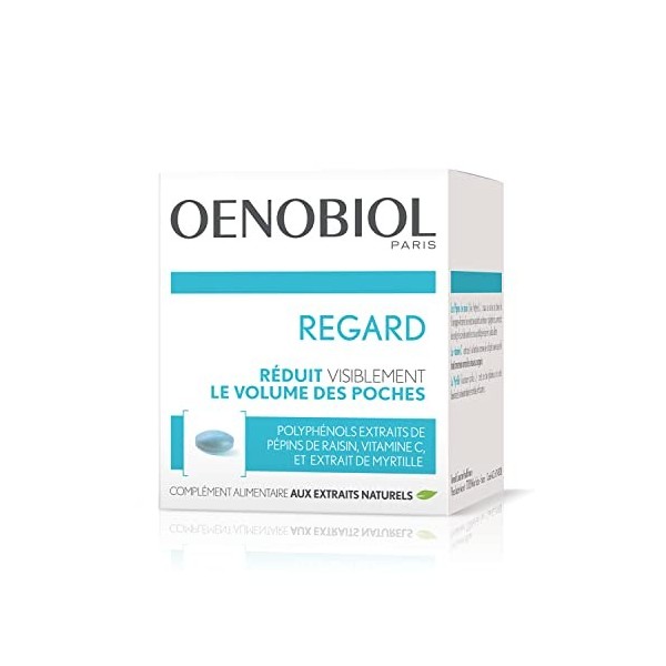 OENOBIOL - Compléments Alimentaires - Regard - Réduit visiblement le volume des poches - Programme 1 mois - 1 Boîte de 60 com