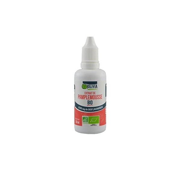 Extrait de Pamplemousse Bio 1200 mg - 50 ml | Format Liquide | Complément Alimentaire | Vegan | Fabriqué en France