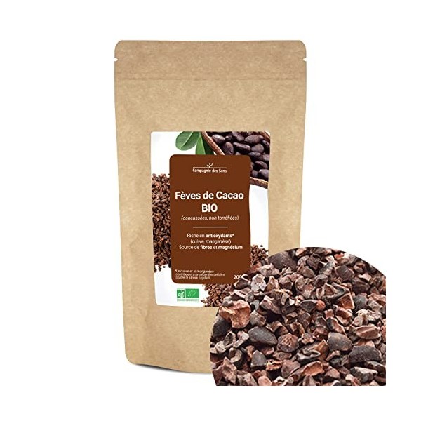 Fèves de Cacao concassées BIO - Fruits séchés en vrac - 200g