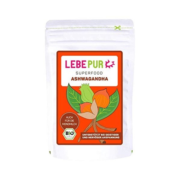 Lebepur, Poudre dAshwagandha bio - 1 x 80 g