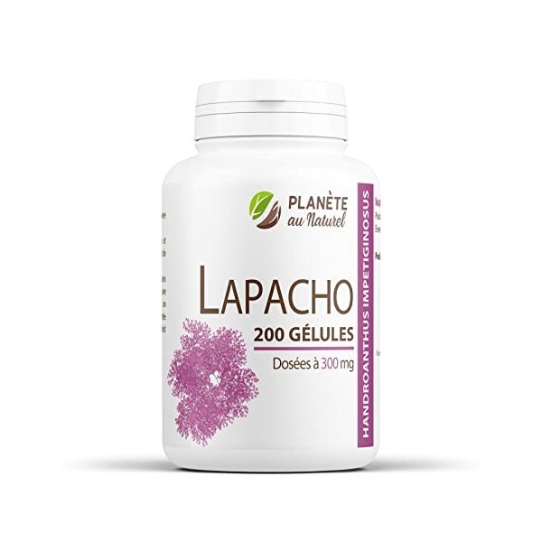 Lapacho Pau dArco - 300mg - 200 gélules - Planète au Naturel