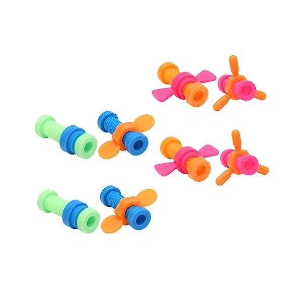 Healvian 8 Pièces Soulagement De La Pression Rotatif Crayon Pour Enfants Puzzle Mini Doigt De La Main Exercice Nouilles Exten