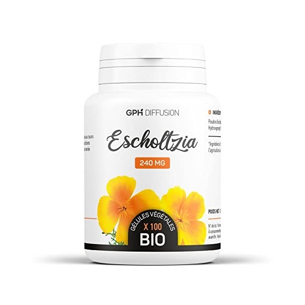 Escholtzia biologique 240 mg - 100 gélules végétales