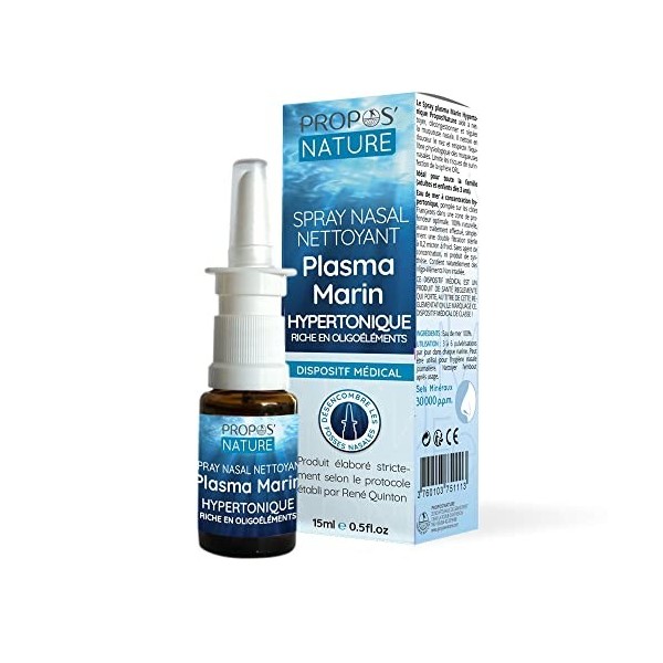 Propos Nature - Spray Nasal Plasma Marin hypertonique - 15ml