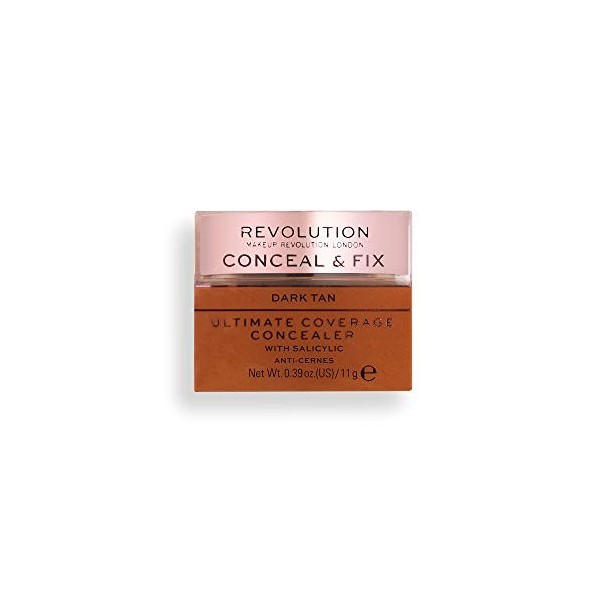 Makeup Revolution, Conceal & Fix, Ultimate Coverage, Anti-Cernes, Medium Yellow, 11g