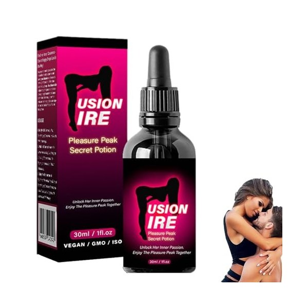 FusionFire Pleasure Peak Potion secrète – Élixir de passion DesireFusion, gouttes heureuses secrètes, gouttes dhormones heur