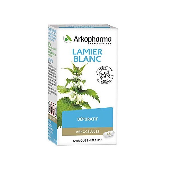 Arkopharma - Phytothérapie Standard - Arkogélules - Lamier Blanc - Actifs 100% naturels - Flacon de 45 Gélules