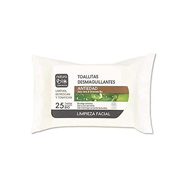 Naturcosmetika Lingettes dém. Anti-âge 25un Naturcosmetika 1 unité 500 g