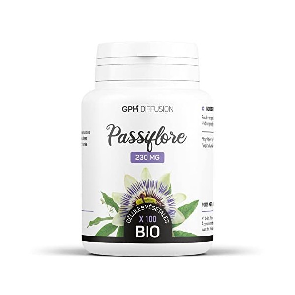 Passiflore biologique 230 mg - 100 gélules végétales