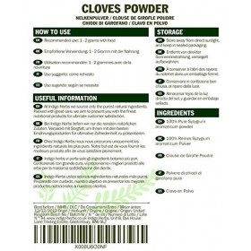 Indigo Herbs Clouse de Girofle Poudre 50g