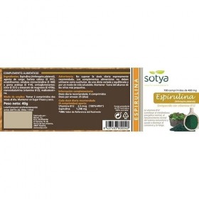 Sotya Espirulina 400 Mg 100 Compr