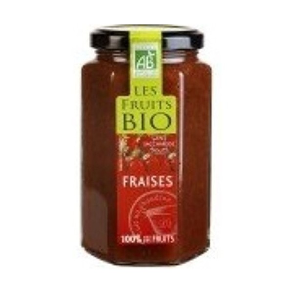 Destination Bio - Dessert Bio 100% Issu De Fruits - Fraises - 300 Grs