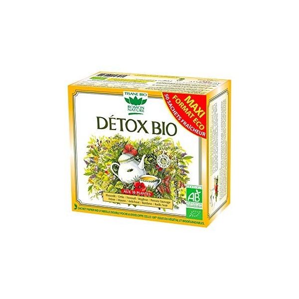 ROMON NATURE / PLANTASIA - DETOX NATURE FORMAT ECO 50 SACHETS 80G