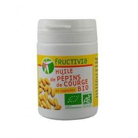 Fructivia Huile de Pépins de Courges Bio, 60 Capsules