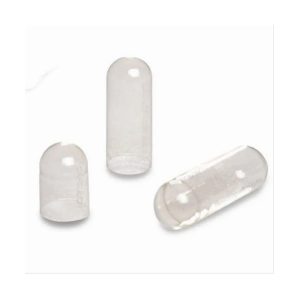 DR T & T Lot de 100 capsules végétariennes transparentes Taille 00 Taille 00