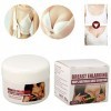 Crème Damélioration des Seins, 50 G, Effet Repulpant Naturel, Raffermissant, Portable, Effet Durable pour les Seins, les Fes