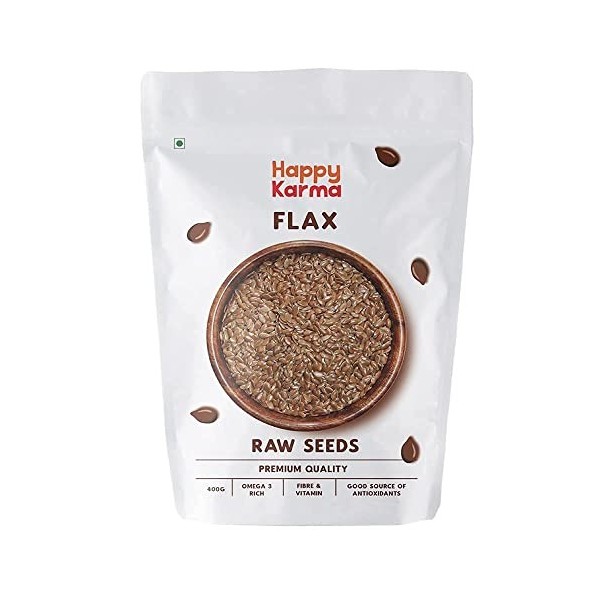 Happy Karma Raw Flax Seeds 400g * 2