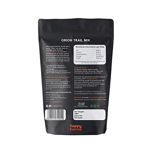 Happy Karma Orion Trail Mix 100g *2, Healthy snacks