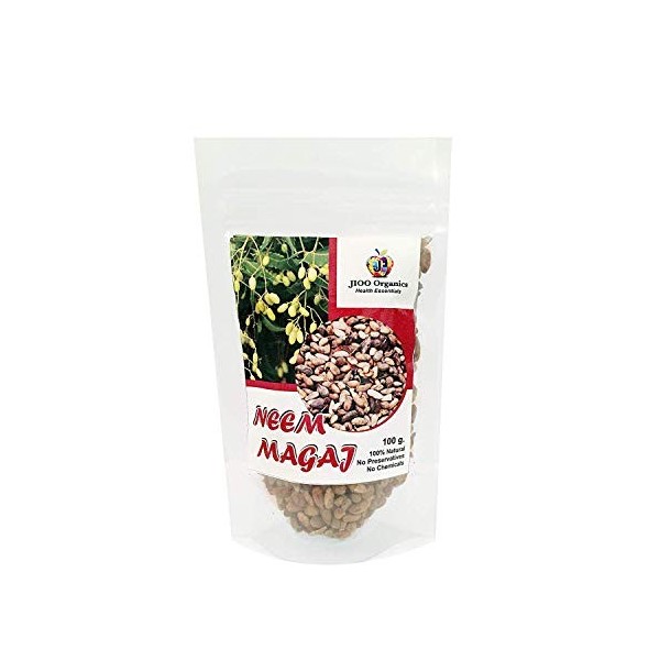 Jioo Organics 100% Natural Premium  Neem Seeds Vepa Ginjalu/Azadirachta Indica ,100g