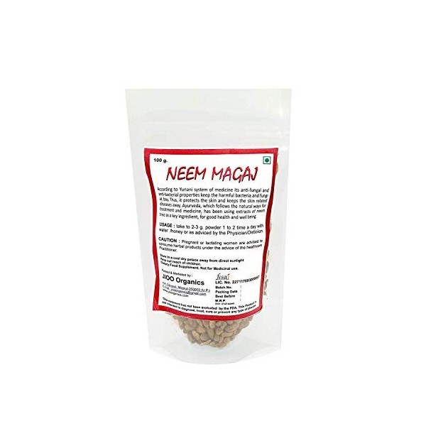 Jioo Organics 100% Natural Premium  Neem Seeds Vepa Ginjalu/Azadirachta Indica ,100g