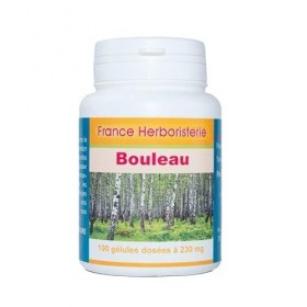 GELULES BOULEAU écorce 100 gélules dosées à 230 mg.