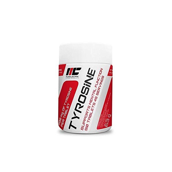 Muscle Care supplements I-NC, Muscle Care Tyrosine 90caps