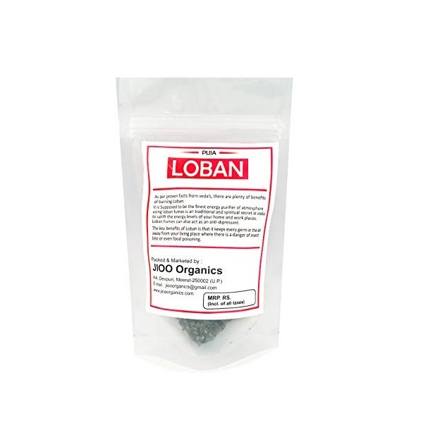 Jioo Organics 100% Natural Premium  Loban Gum Benzoin Resin ,100g