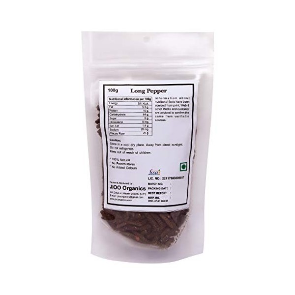 Jioo organics long Pepper Pippali 