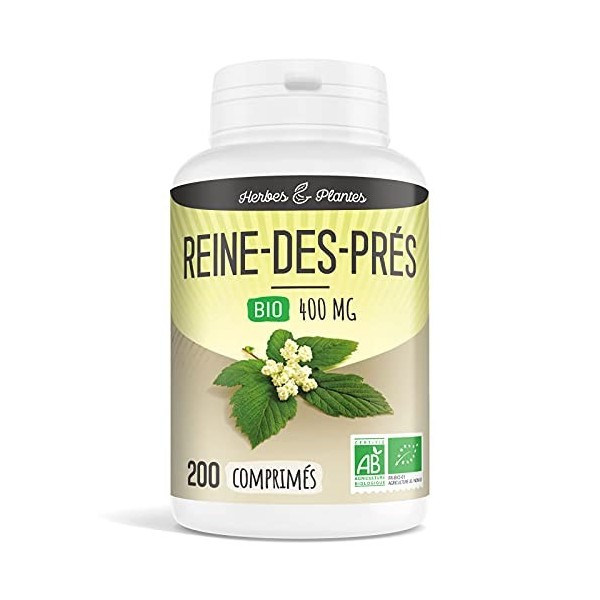 Herbes Et Plantes Reine des Prés Bio 200 Comprimés 400 mg