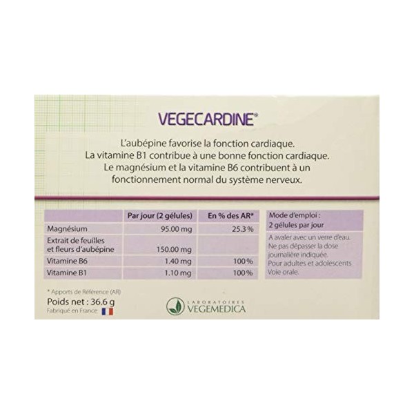 Vegecardine Complément Alimentaire