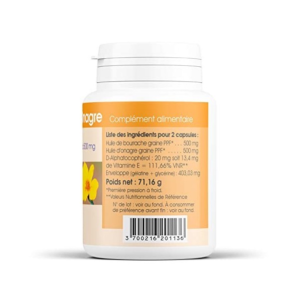 Bourrache / Onagre - 503 mg - 100 capsules