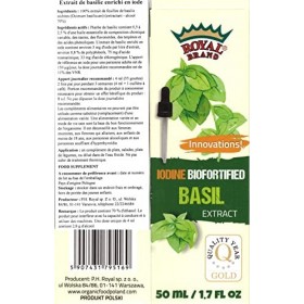 Extrait de basilic enrichi en iode / 50 ml / 1.7 oz