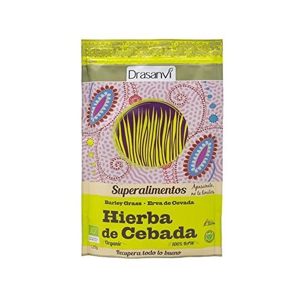 Drasanvi Herbe Cebada Bio 125 g Doypack Superaliments Drasanvi - 0