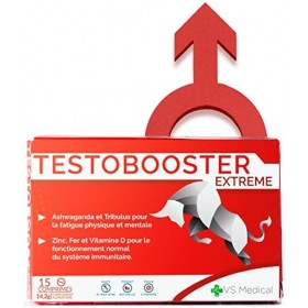 VS Medical Testobooster Extreme - Complément pour homme, effet ultra fort immédiat, améliore les performances, la vigueur et 