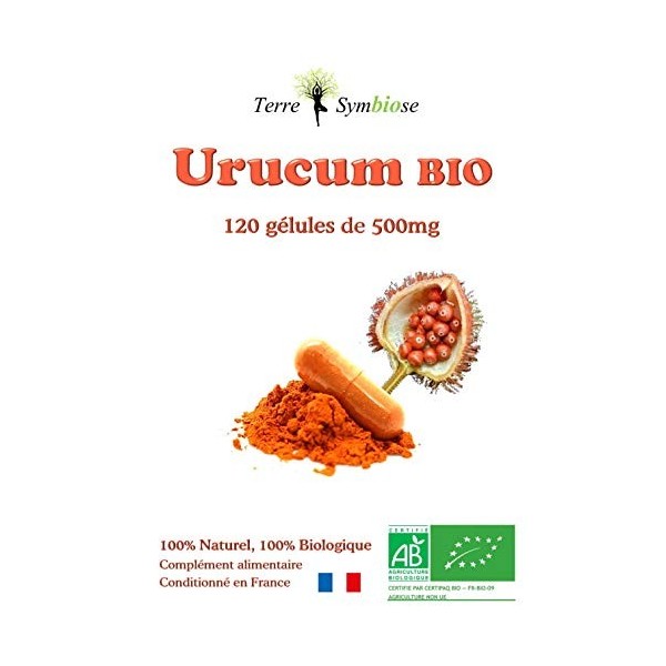 Urucum BIO - 120 gélules de 500 mg